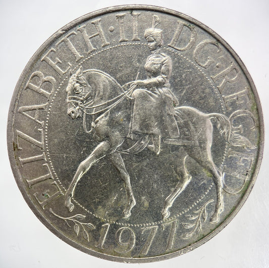 1977 Elizabeth II 2nd Jubilee Crown British Coin | Very High Grade | a698