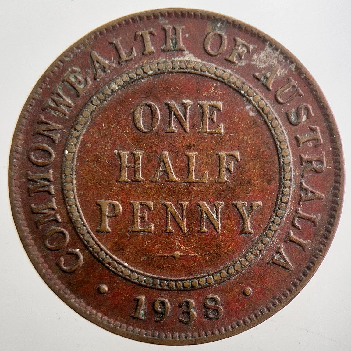 1938 Australia One Half Penny Coin | Collectable Grade | a7736