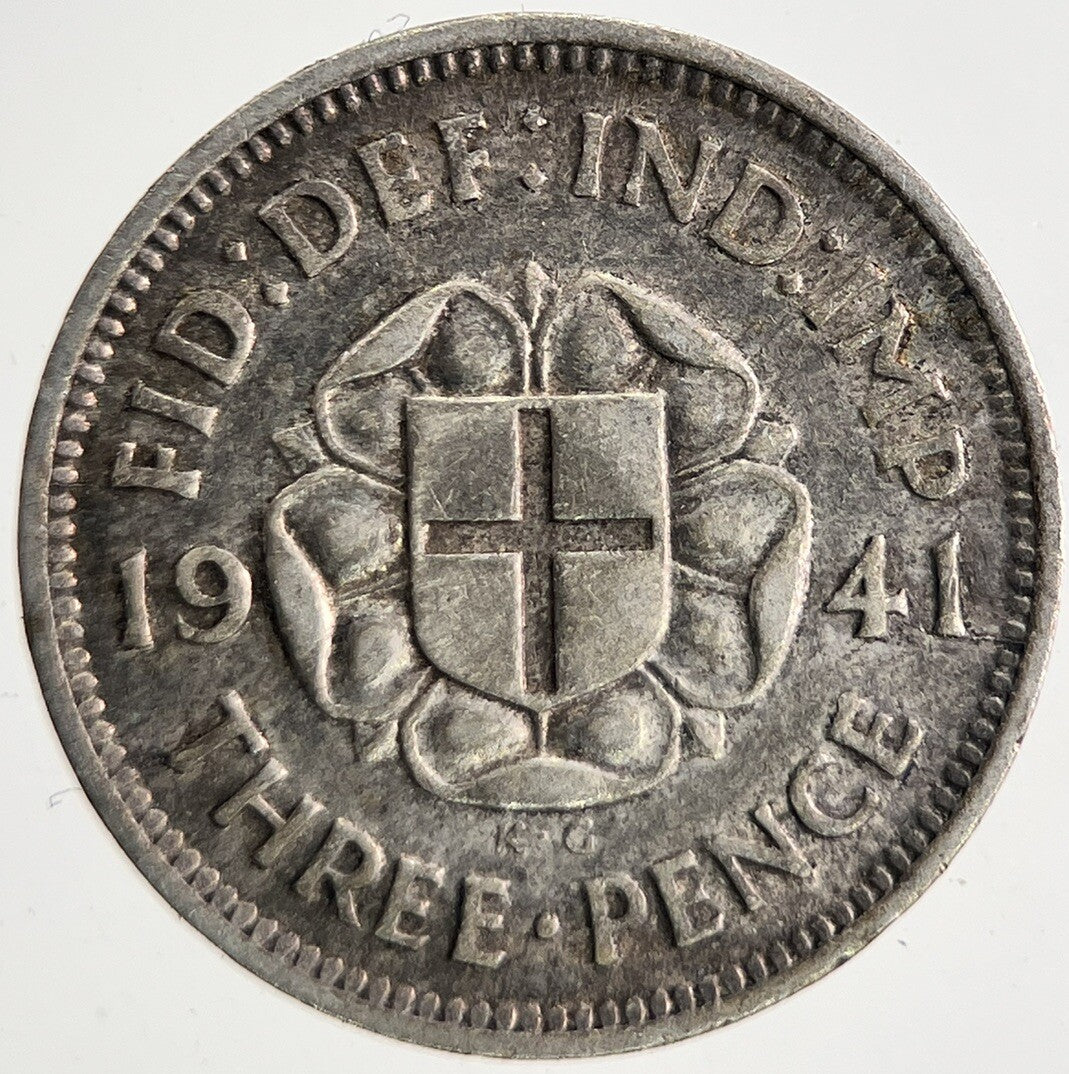 1941 George VI Threepence Silver Coin | Very High Grade | a9828