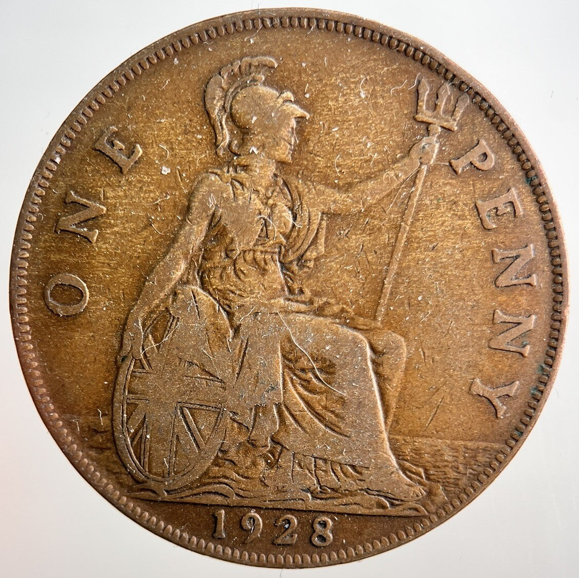 1928 George V One Penny British Coin | Collectable Grade | a3207