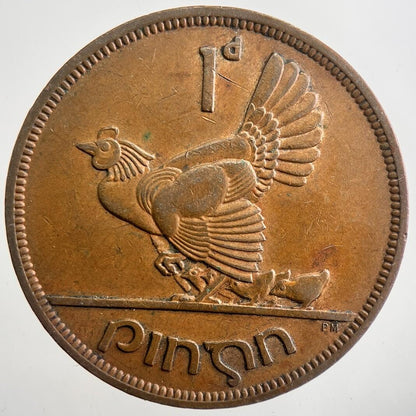 1949 Irish Penny Coin | Very High Grade | a7494