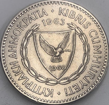 1963 100 Kibris Cyprus Coin | Very High Grade
