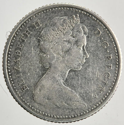 1965 Canada 10 Cents Silver Coin | Fine Collectable Grade | a9440