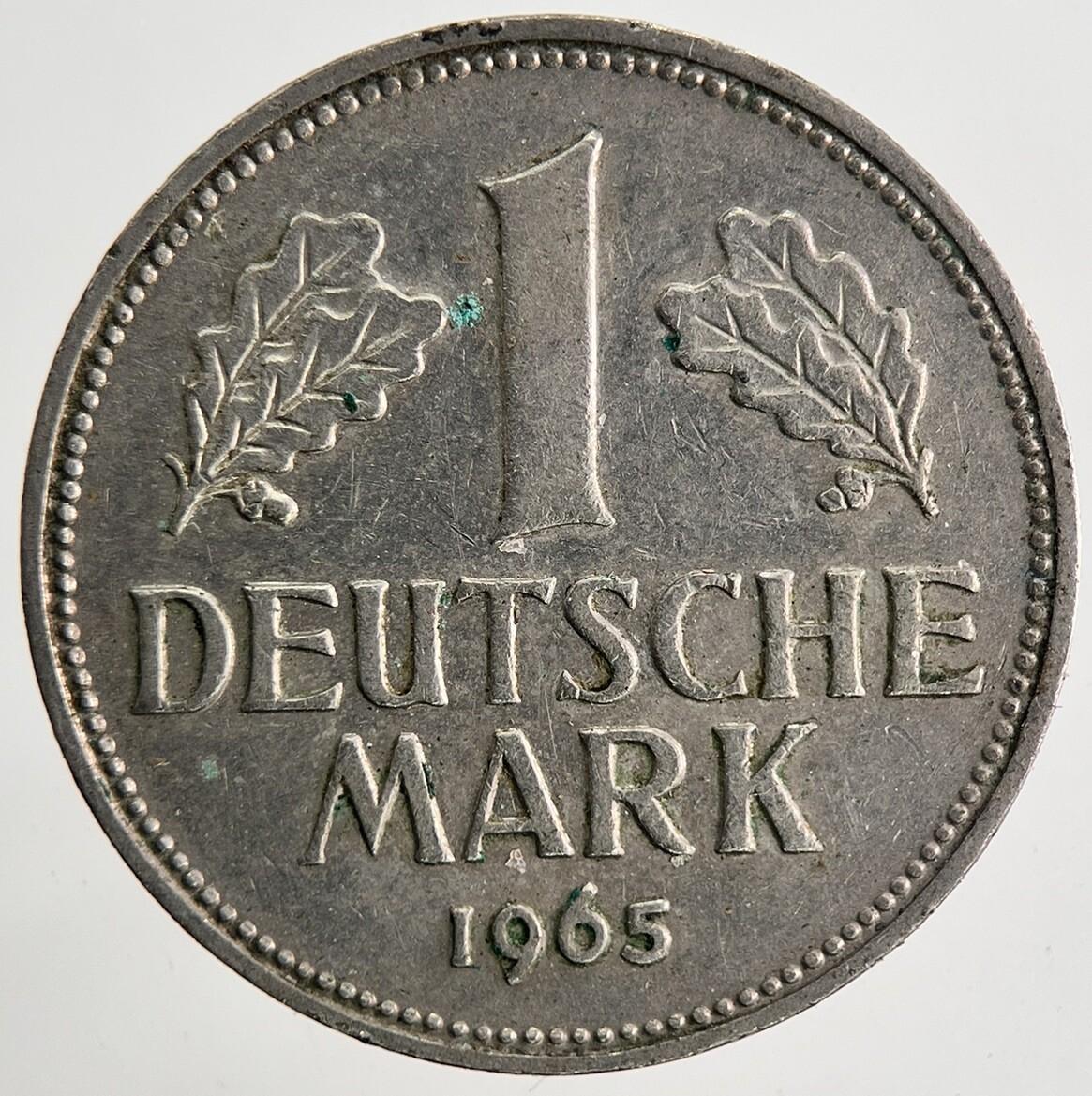 1965 Germany 1 One Mark Coin | Fine Collectable Grade | a9484