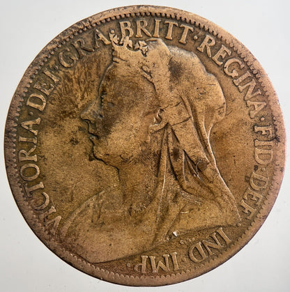 1900 Victoria One Penny Coin | Collectable Grade | a7400