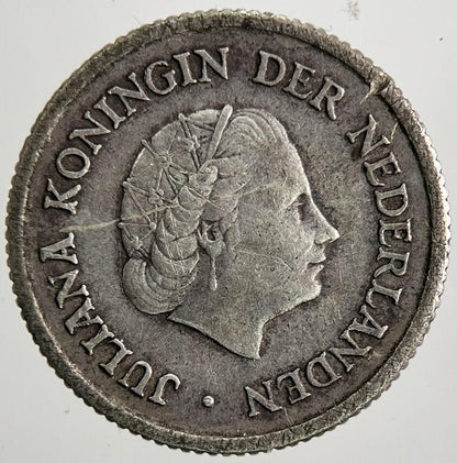 1957 Netherlands 1/4 Gulden Coin | Fine Collectable Grade | a9832