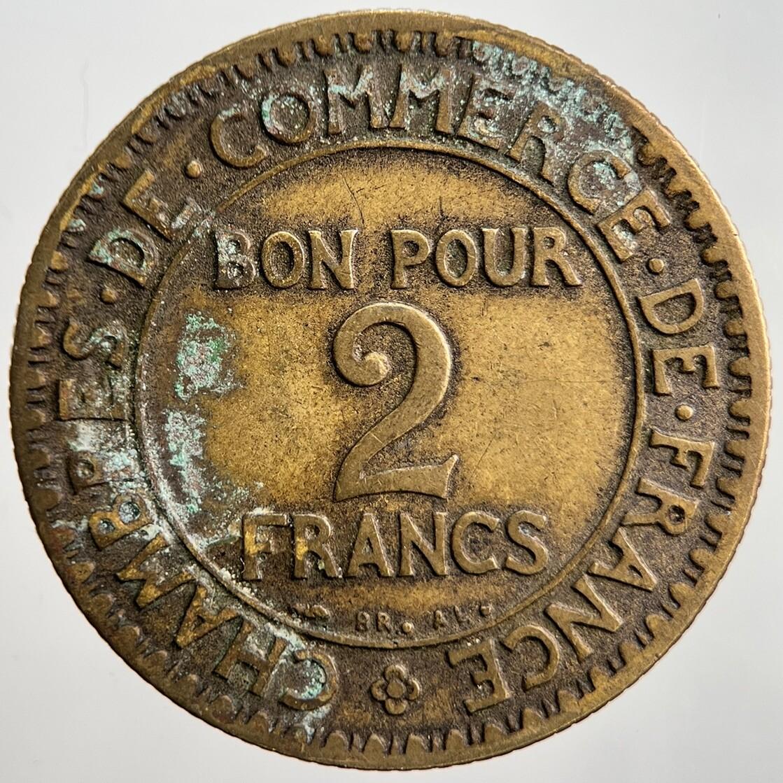 1922 France 2 Francs Coin | Fine Collectable Grade