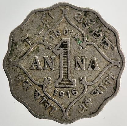 1916 India 1 Anna Coin | Collectable Grade