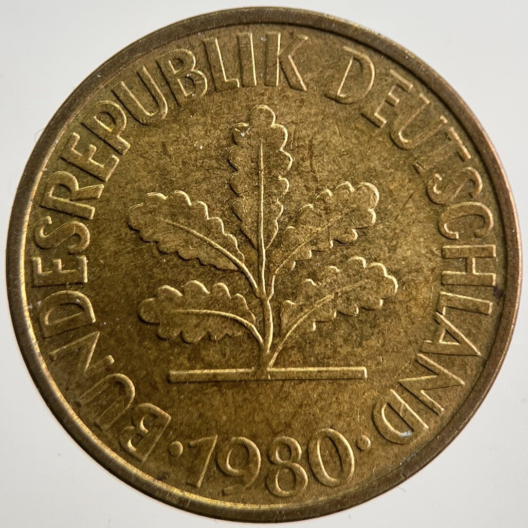 1980 Germany 10 Pfennig Coin | Collectable Grade | a7503