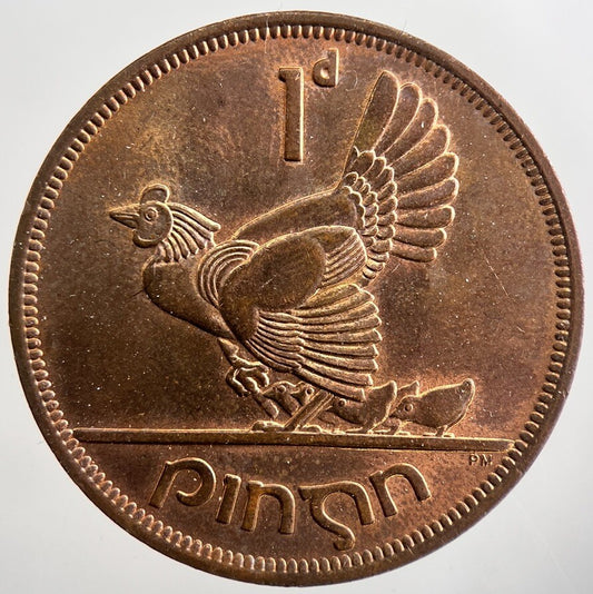 1968 Irish Penny Coin | Very High Grade | a7465
