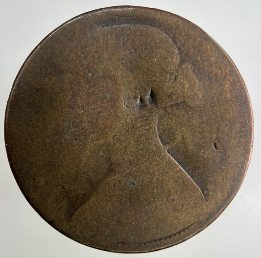 British Victoria One Penny Coin | Worn Grade