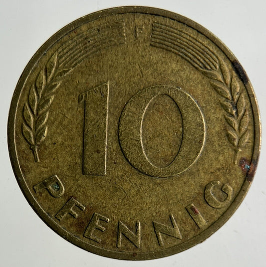 1971 Germany 10 Pfennig Coin | Fine Collectable Grade