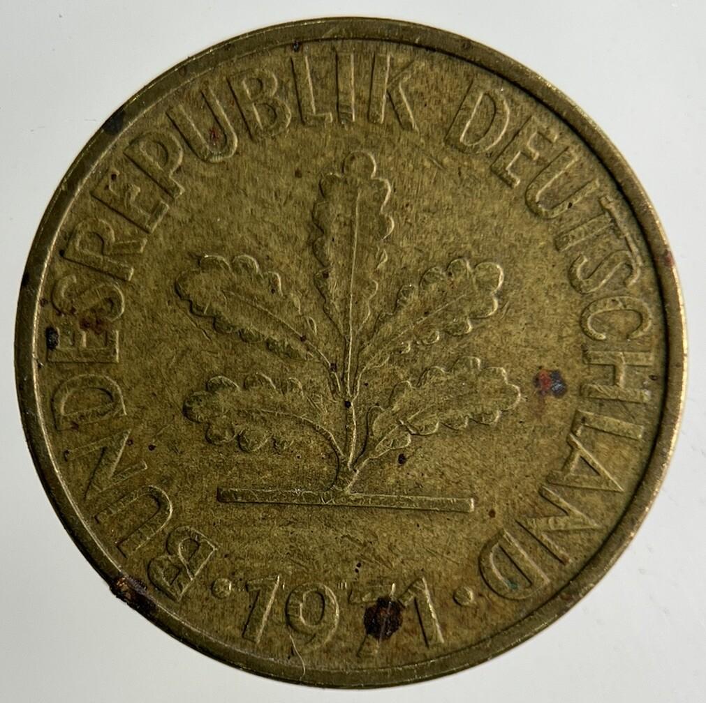 1971 Germany 10 Pfennig Coin | Fine Collectable Grade