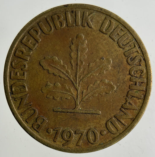 1970 Germany 10 Pfennig Coin | Fine Collectable Grade