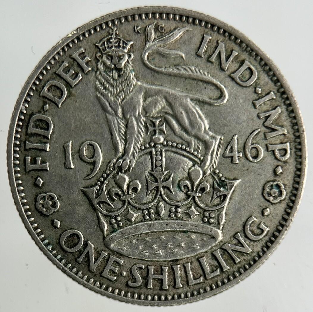 1946 George VI Shilling Silver Coin | Fine Collectable Grade