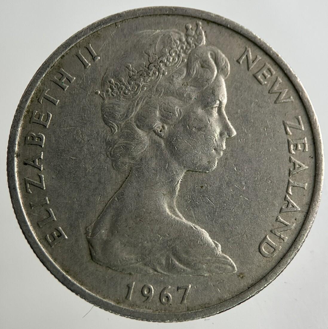 1967 New Zealand 10 Cents Coin | Fine Collectable Grade