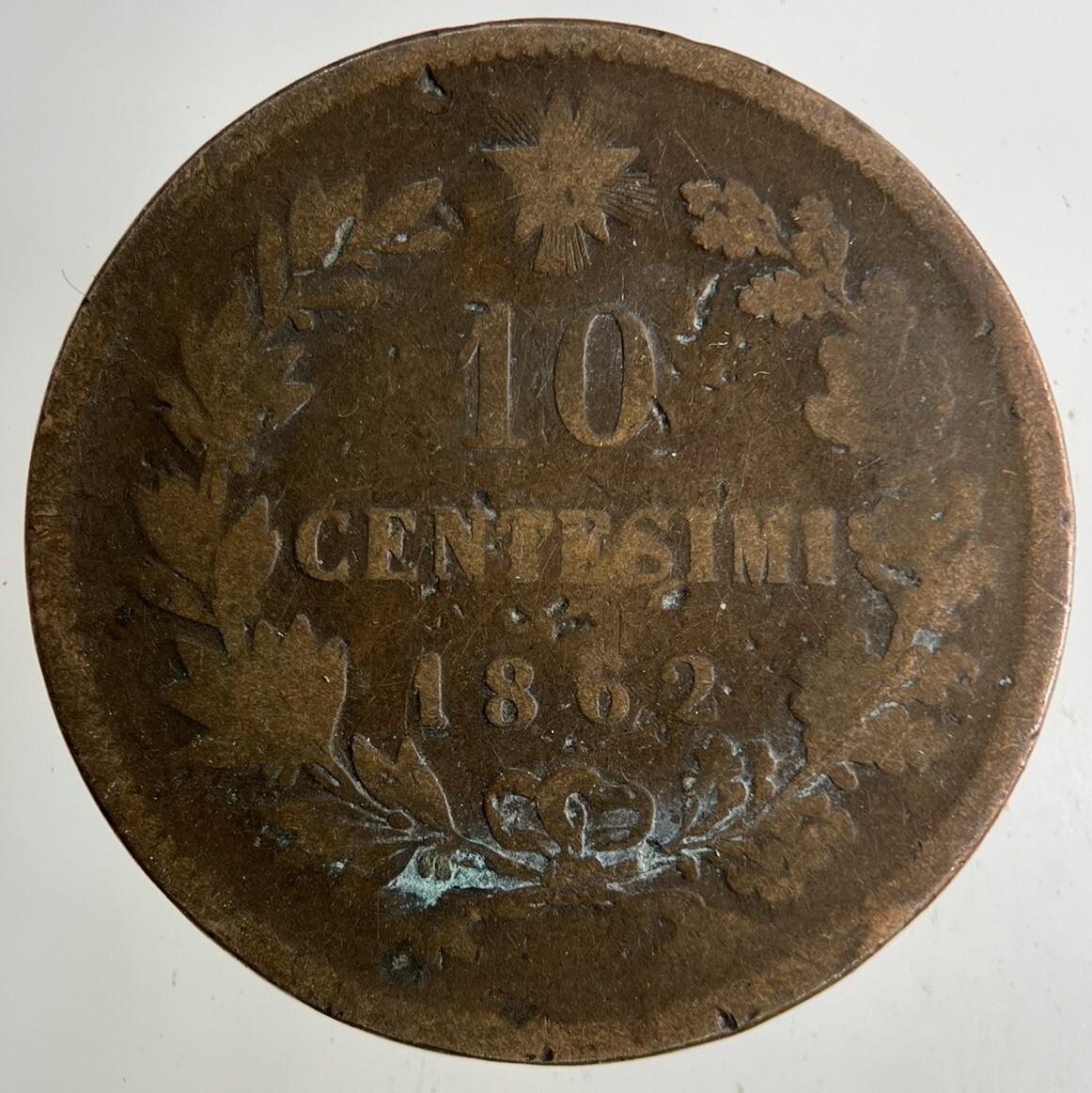 1862 Italy 10 Centesimi Coin | Collectable Grade