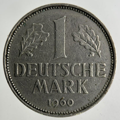 1960 Germany 1 Mark Coin | Fine Collectable Grade