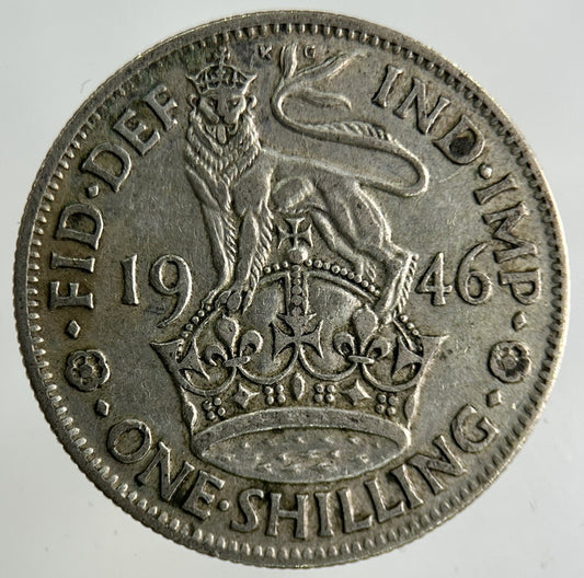 1946 George VI Shilling Silver Coin | Fine Collectable Grade
