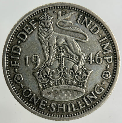 1946 George VI Shilling Silver Coin | Fine Collectable Grade