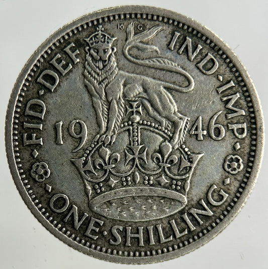 1946 George VI Shilling Silver Coin | Fine Collectable Grade