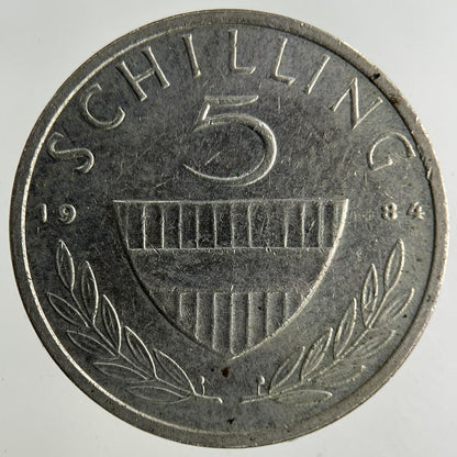 1984 Austria 5 Schilling Coin | Fine Collectable Grade