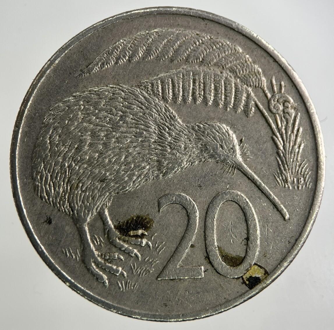 1980 New Zealand 20 Cents Coin | Fine Collectable Grade