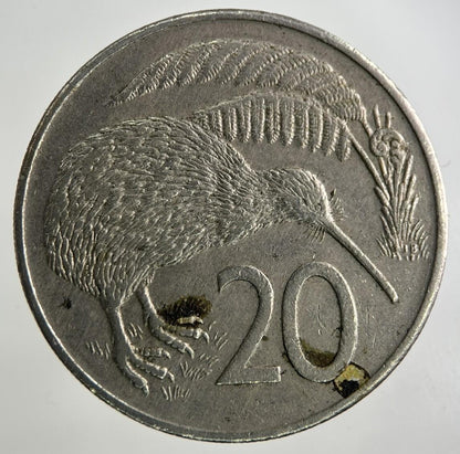 1980 New Zealand 20 Cents Coin | Fine Collectable Grade