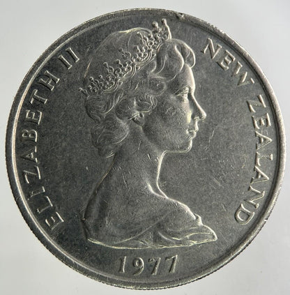 1977 New Zealand 20 Cents Coin | Fine Collectable Grade