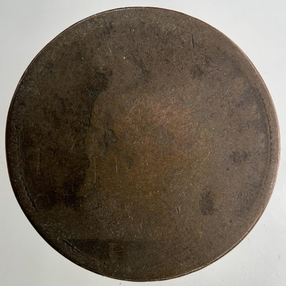 British Victoria One Penny Coin | Worn Grade