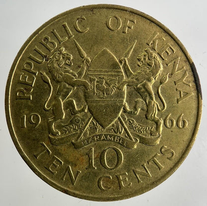 1966 Africa Kenya 10 Cents Coin | Fine Collectable Grade