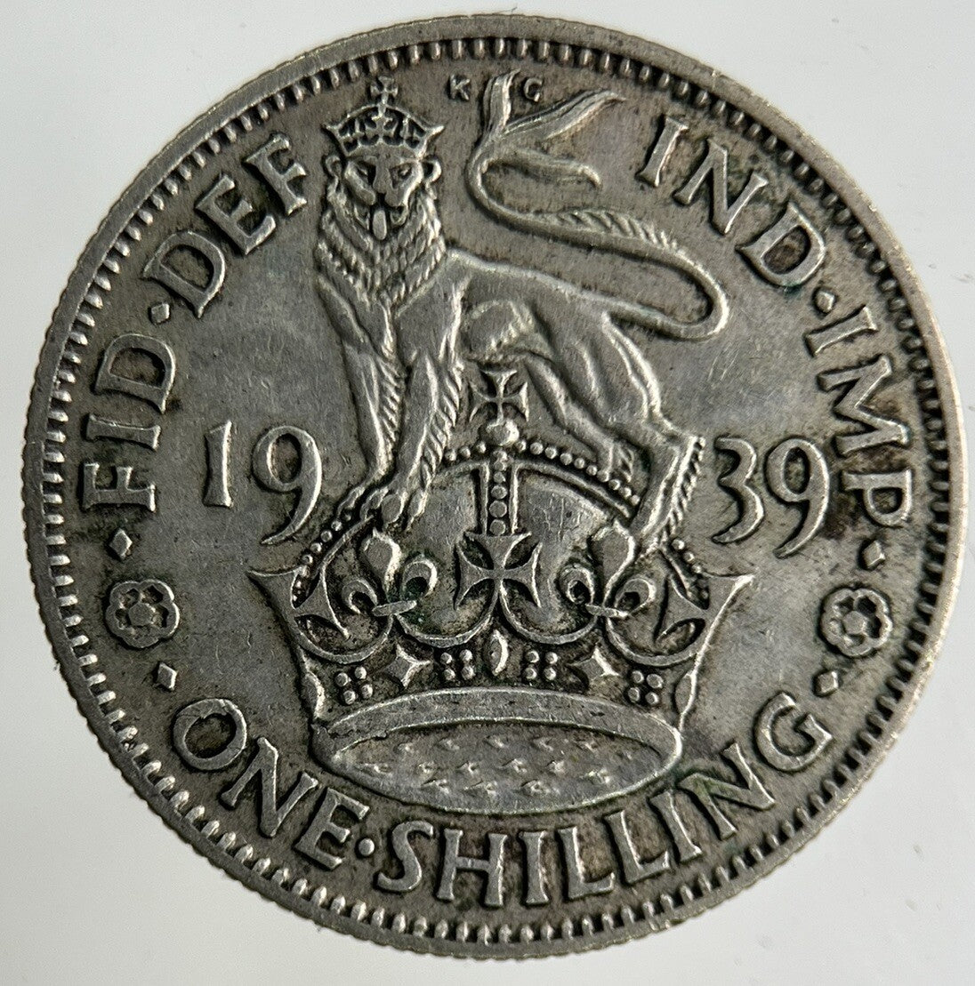 1939 George VI Shilling Silver Coin | Fine Collectable Grade