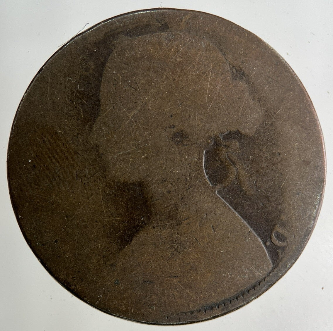 British Victoria One Penny Coin | Worn Grade