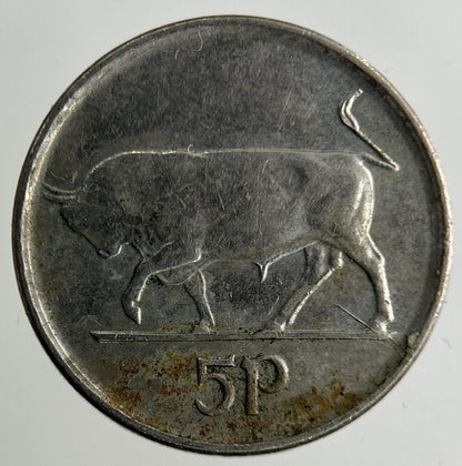 1992 Irish 5p Five-Pence Coin | Fine Collectable Grade