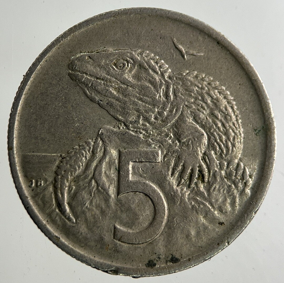 1974 New Zealand 5 Cents Coin | Fine Collectable Grade