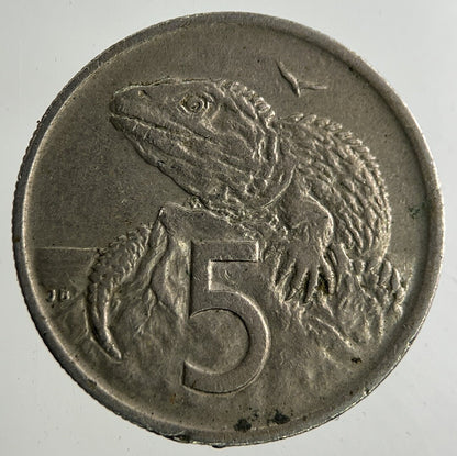 1974 New Zealand 5 Cents Coin | Fine Collectable Grade