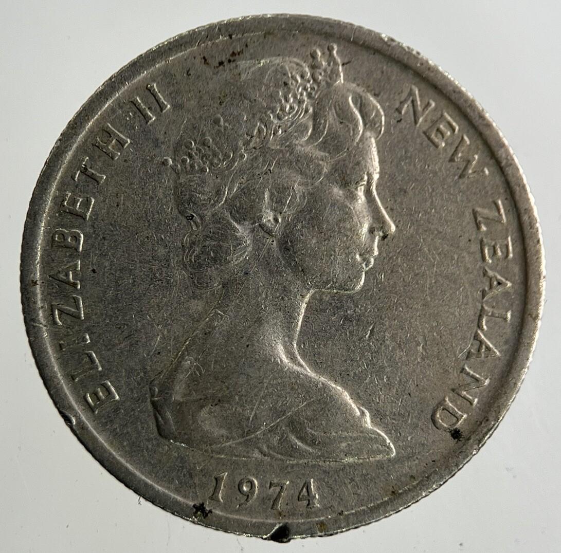 1974 New Zealand 5 Cents Coin | Fine Collectable Grade