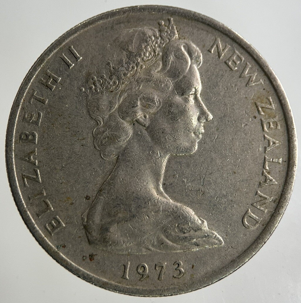 1973 New Zealand 10 Cents Coin | Fine Collectable Grade