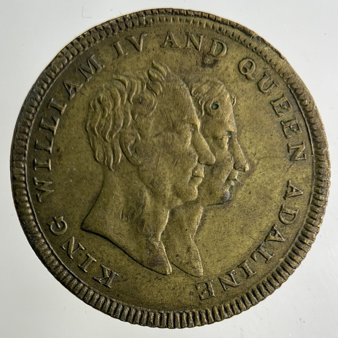 1830 William IV & Queen Adaline Token Coin | Collectable Grade