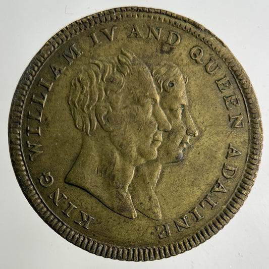1830 William IV & Queen Adaline Token Coin | Collectable Grade
