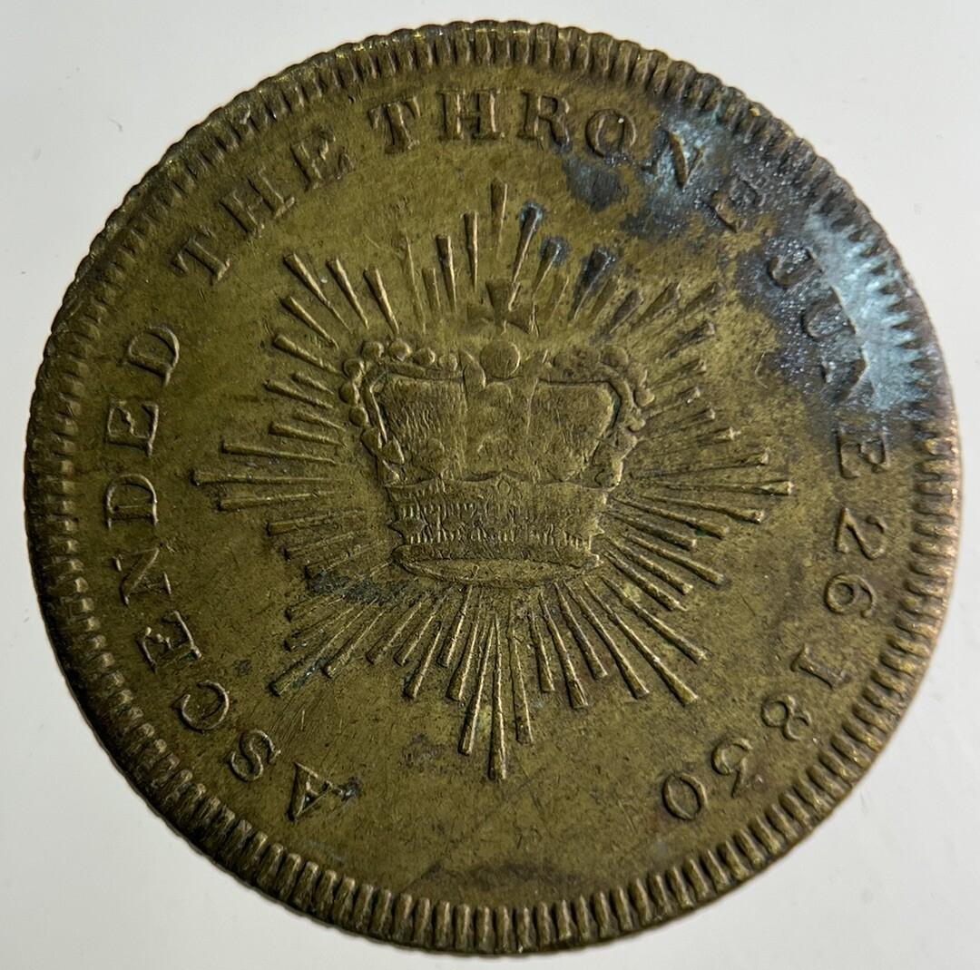 1830 William IV & Queen Adaline Token Coin | Collectable Grade