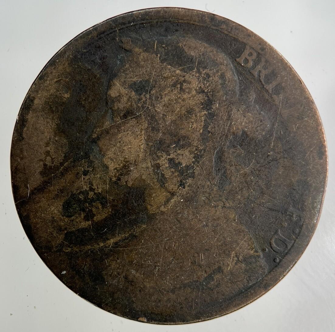 1890 Victoria One Penny Coin | Fair Grade