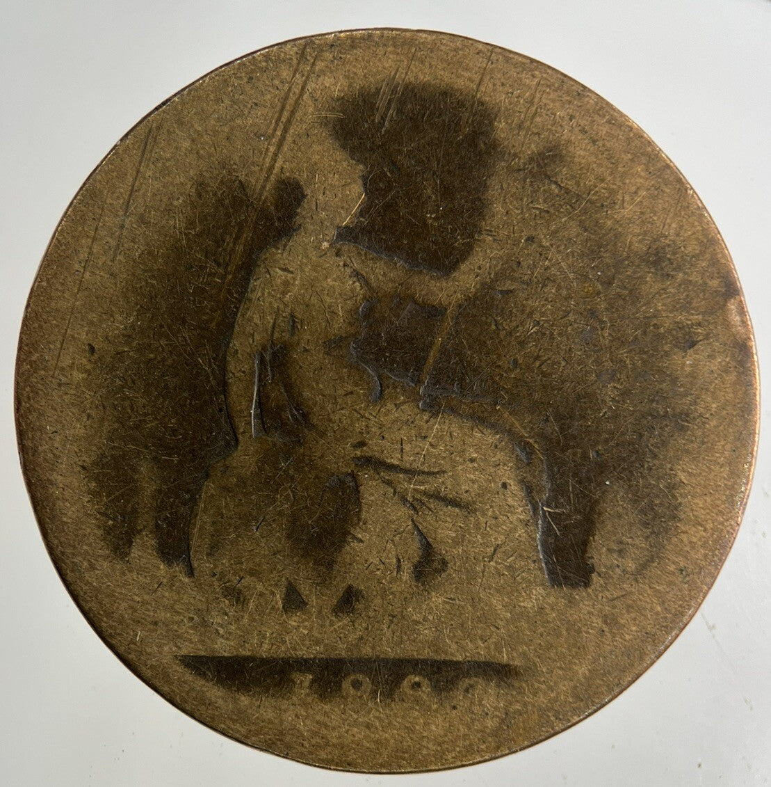 British Victoria One Penny Coin | Worn Grade