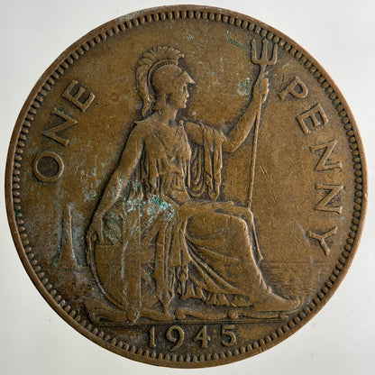 1945 George VI One Penny Coin | Fine Collectable Grade