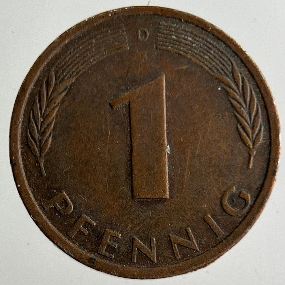 1971 Germany 1 Pfennig Coin | Fine Collectable Grade