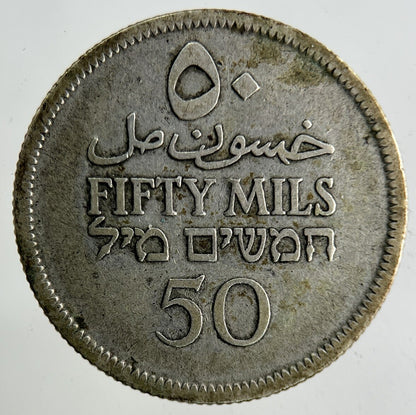 1927 Palestine 50 Mils Silver Coin | Collectable Grade