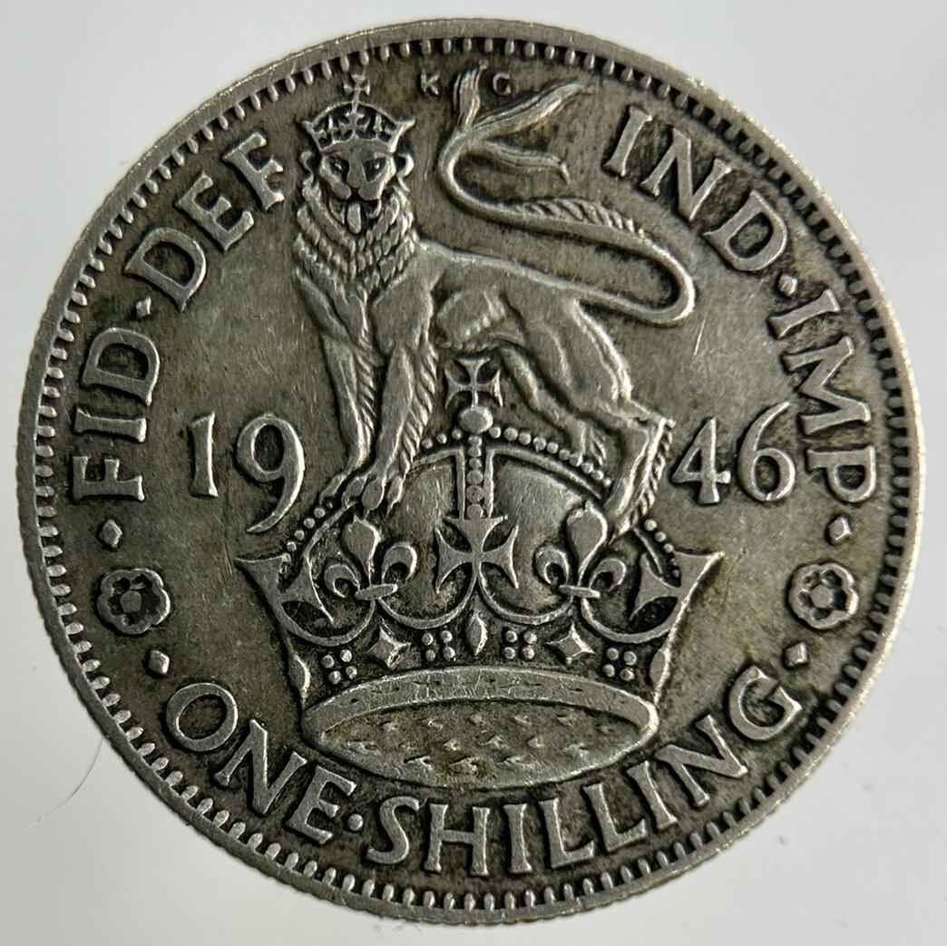 1946 George VI Shilling Silver Coin | Fine Collectable Grade