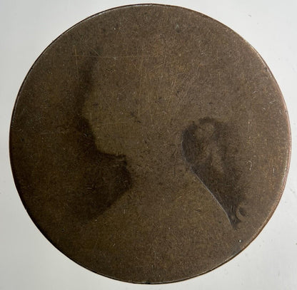 1870 Victoria One Penny Coin | Worn Grade