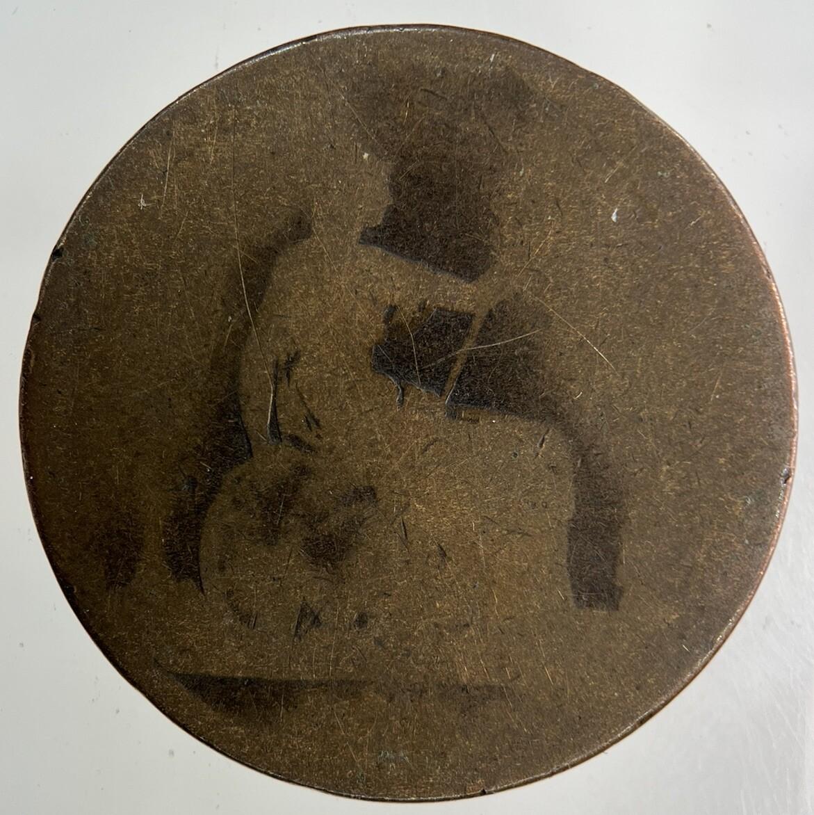 British Victoria One Penny Coin | Worn Grade