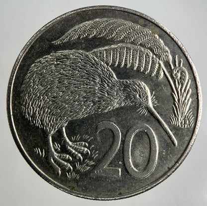 1987 New Zealand 20 Cents Coin | Fine Collectable Grade